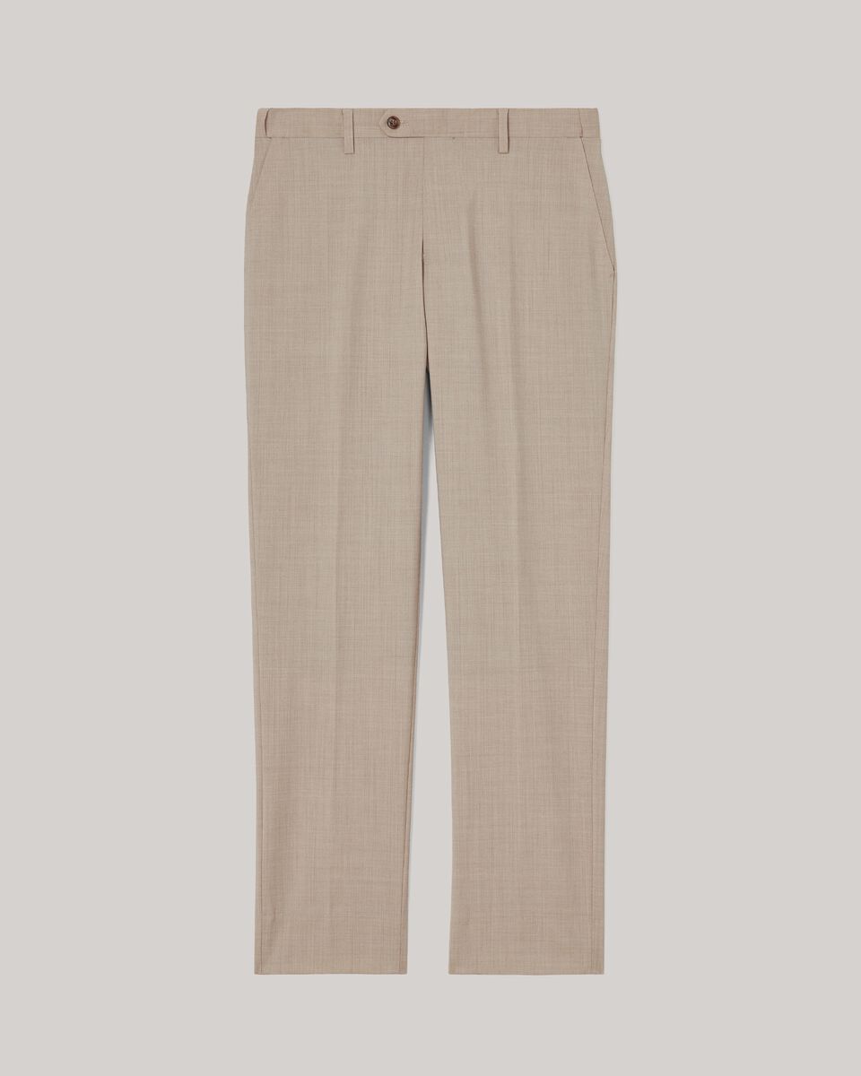 Slim Stretch Wool Blend Tailored Pant, Light Tan, hi-res